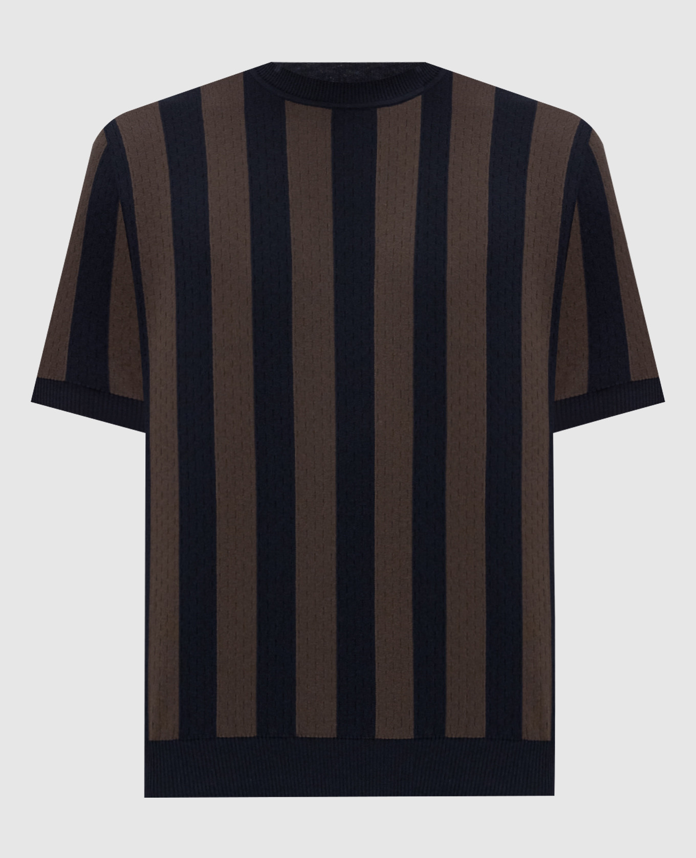 Striped silk T-shirt Fendi