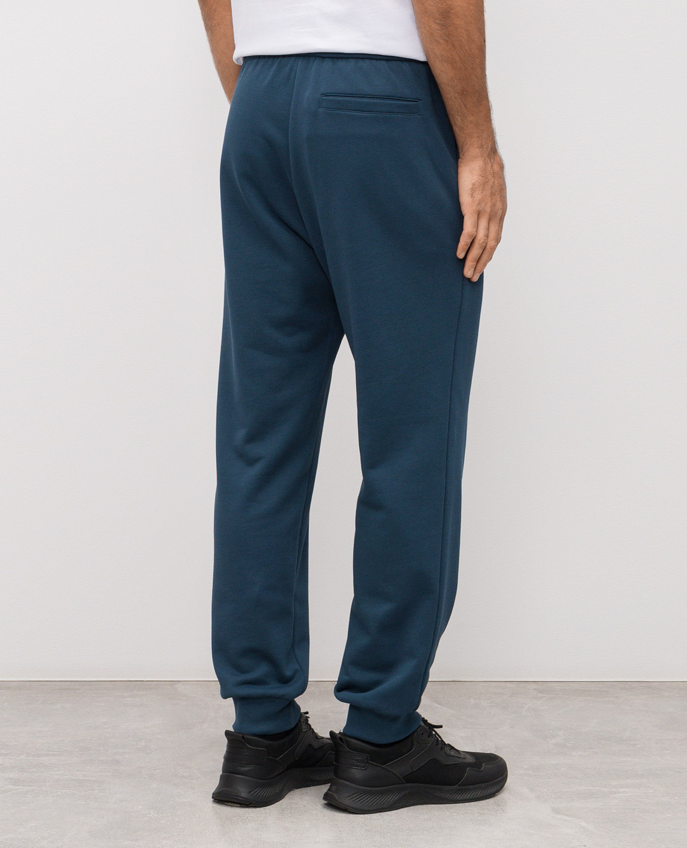 Blue joggers with embroidered logo Versace 4