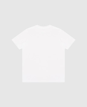 Dolce&Gabbana Children's white T-shirt with logo patch L4JTHUG7P1P36