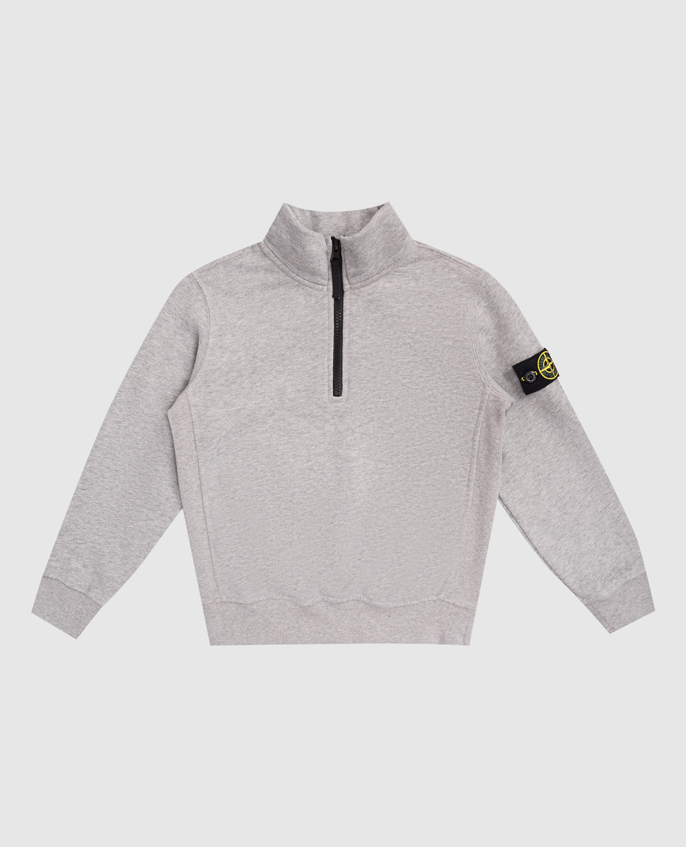 

Children's gray sweatshirt with logo patch Stone Island, Grey