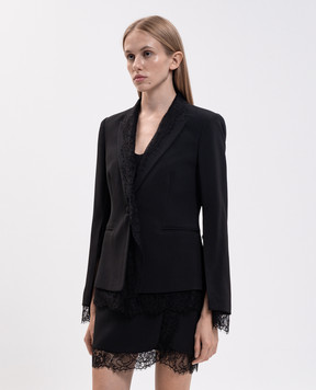Twinset Black jacket with lace 262AT2070