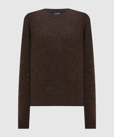 Brown VOLIERA sweater made of yak wool