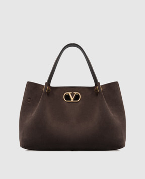 Valentino Brown suede tote bag 9W2B0T83AHA