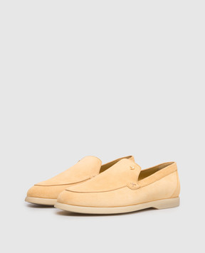 Stefano Ricci Yellow suede loafers UC64G2287SDP