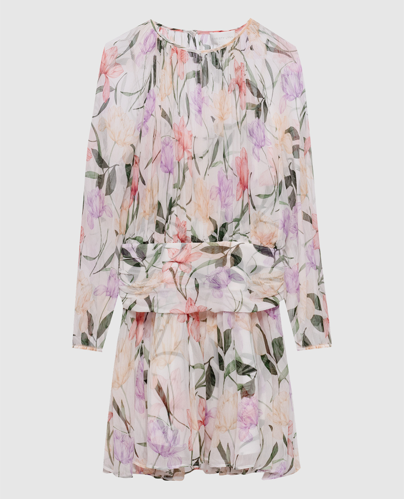 

Billie white silk dress Christy Lynn