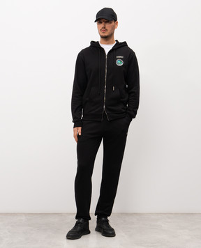 Iceberg Black sports jacket with logo patch E0246341
