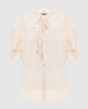 Twinset Beige lace blouse 261TP2625
