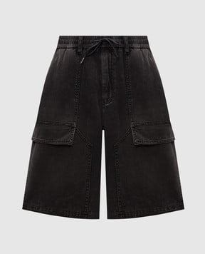 Juun.j Black denim shorts JC6525P6D5