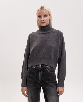 Dondup Dolcevita gray wool sweater DT380M00796D002