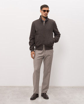 Stefano Ricci Brown cashmere jacket MDJ63003105428