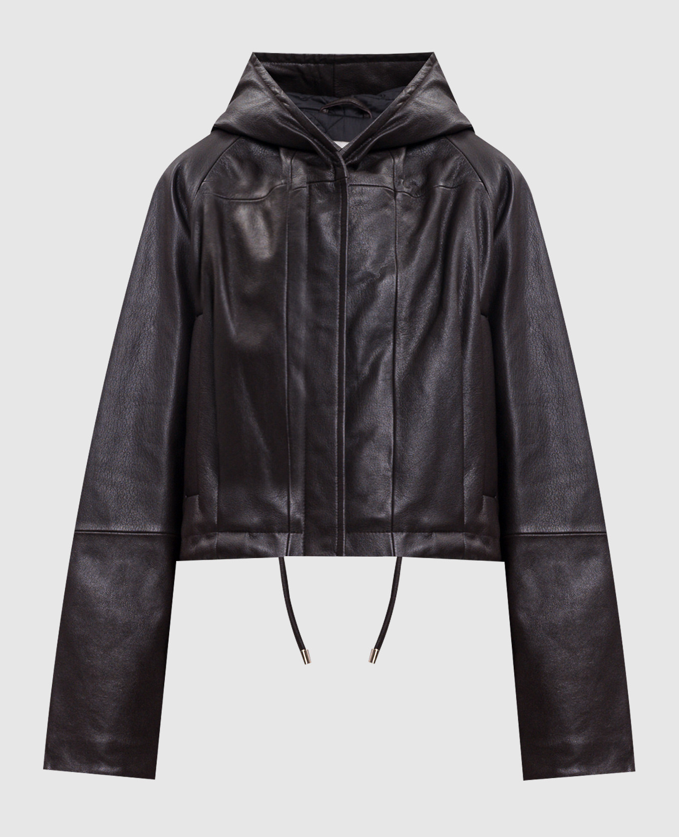 Brown leather jacket KABALA