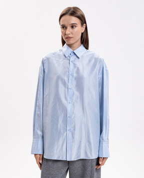 Carven Blue silk shirt 6262K21071