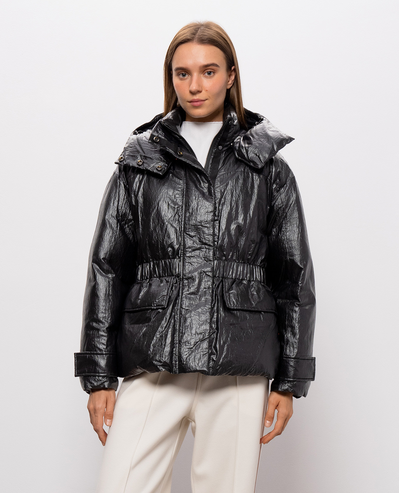 Gray down jacket Max & Co 3