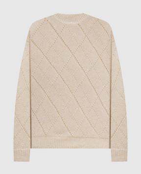 Peserico Ivory alpaca wool sweater S99520F05B9252