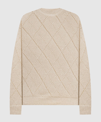 Ivory alpaca wool sweater