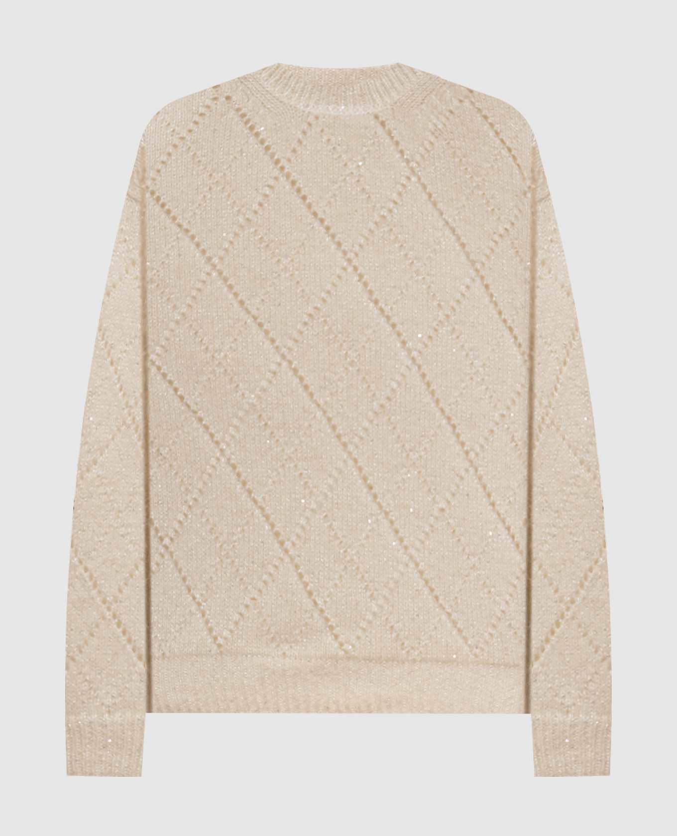 Ivory alpaca wool sweater Peserico