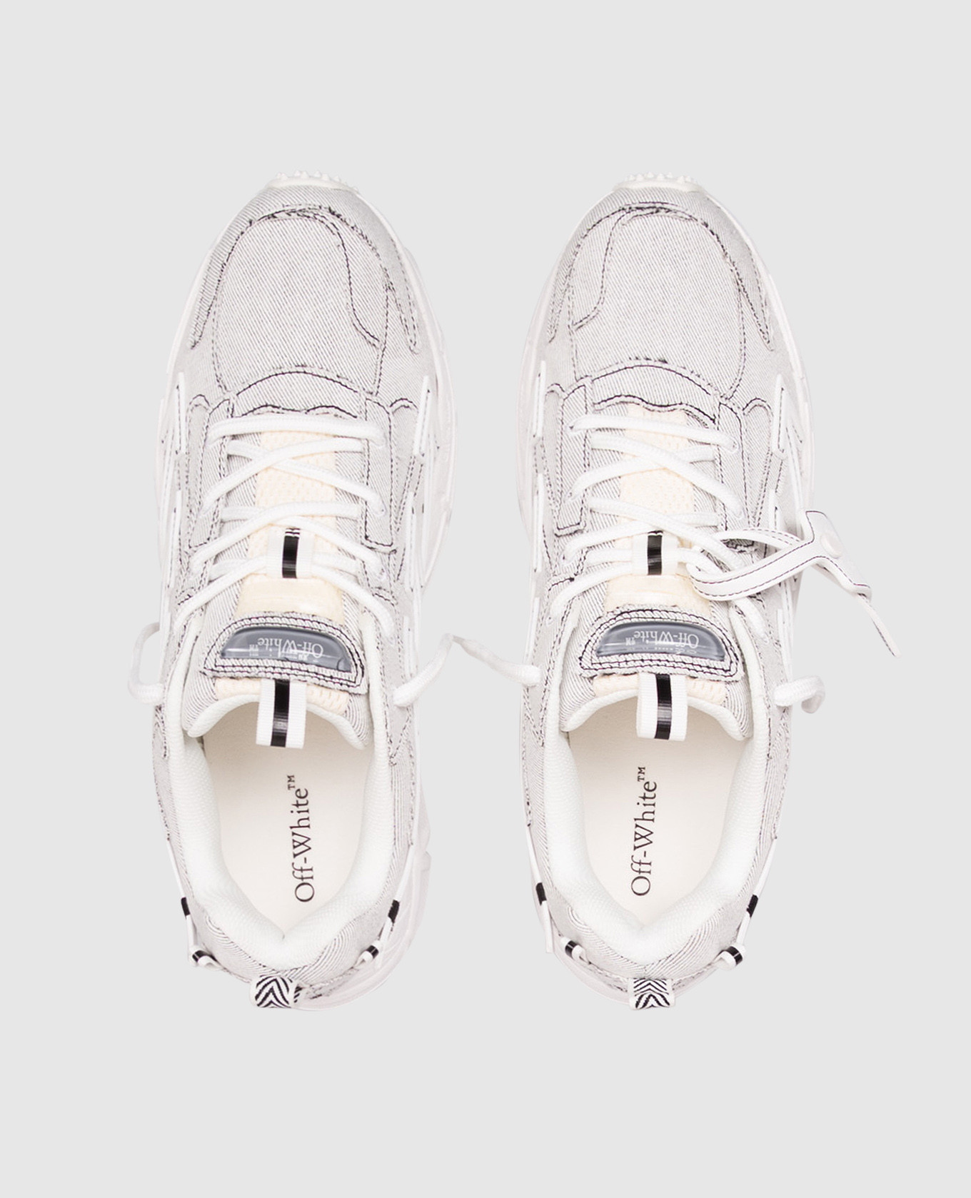 White Denim Be Right Back Sneakers Off-White 4