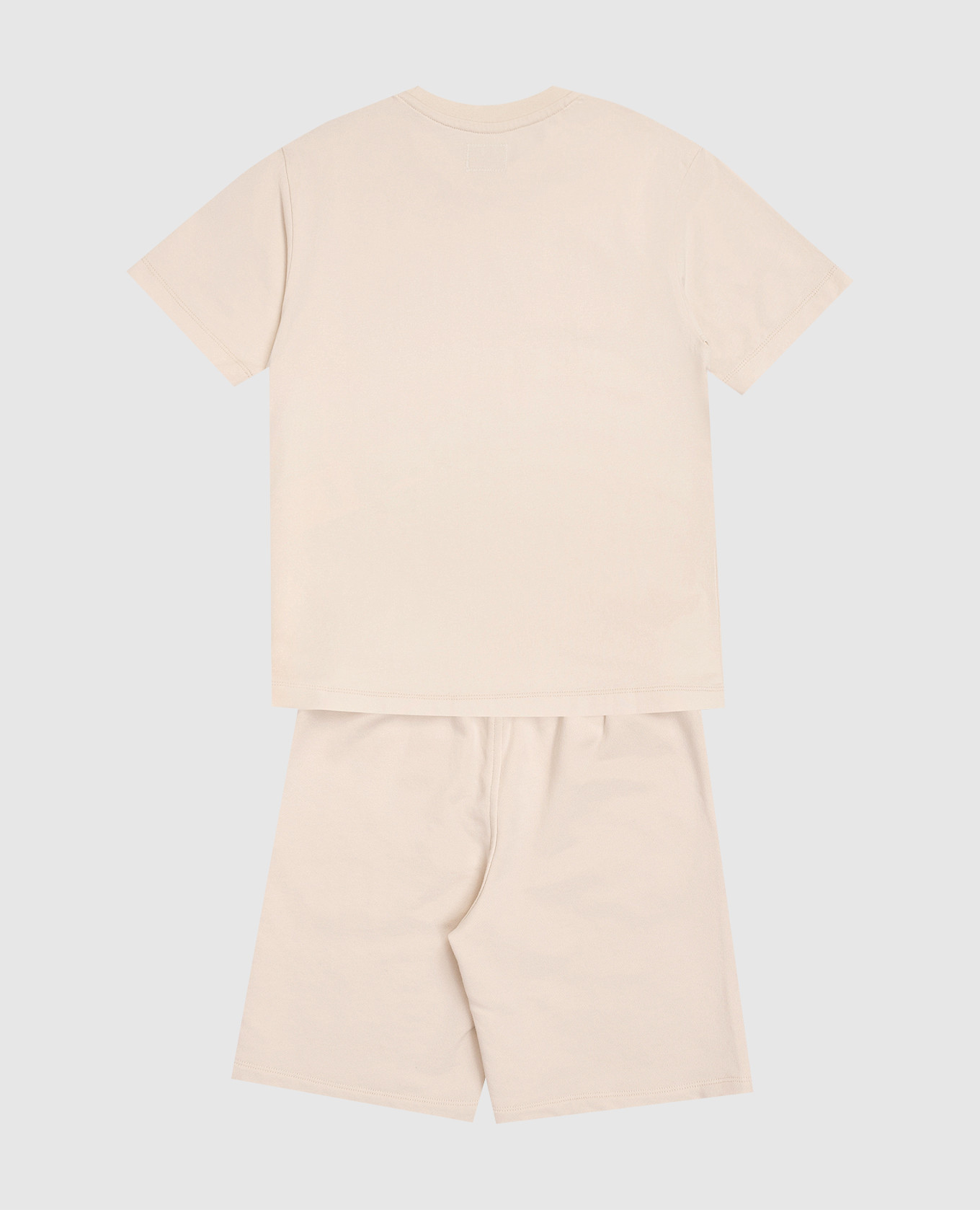 

Children's beige suit with logo print C.P. Company