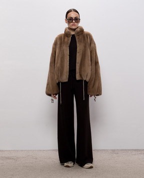 Elpidio Loffredo Brown reversible mink fur coat VIS1560AH