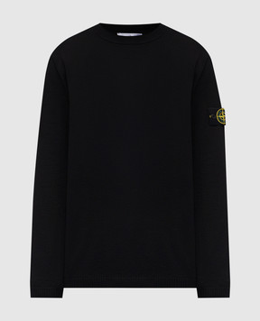 Stone Island Black jumper with logo L1S155100023S01B2