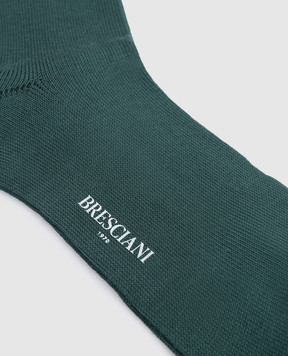 Bresciani Green cotton socks MC014UN0006XX