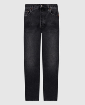 Saint Laurent Gray jeans with a worn effect 816412Y27YA