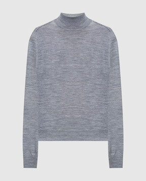 Peserico Grey melange wool golf jacket S99425F1809770