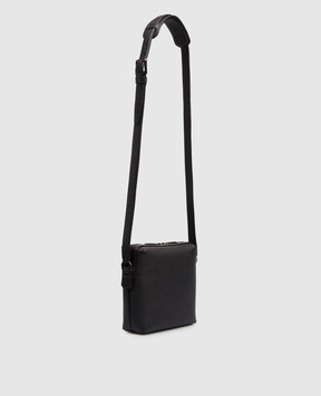 Stefano Ricci Black leather bag with eagle head emblem ND155TUVDVH