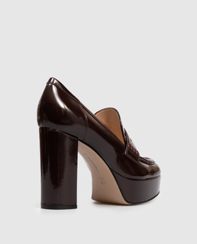 Gianvito Rossi HADDEN burgundy patent shoes G2535670RIC
