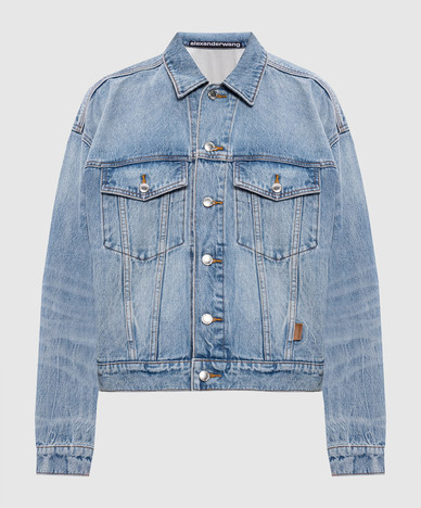 Veste en jean bleue
