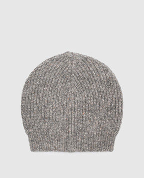 Peserico Gray alpaca and silk hat S36228F05B9202