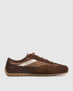 Alexander McQueen Brown combination sneakers 868495WIAKI