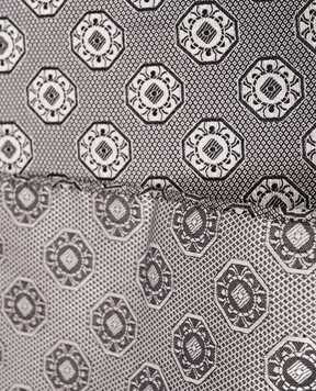 Brunello Cucinelli Gray patterned silk pachet MX8740091