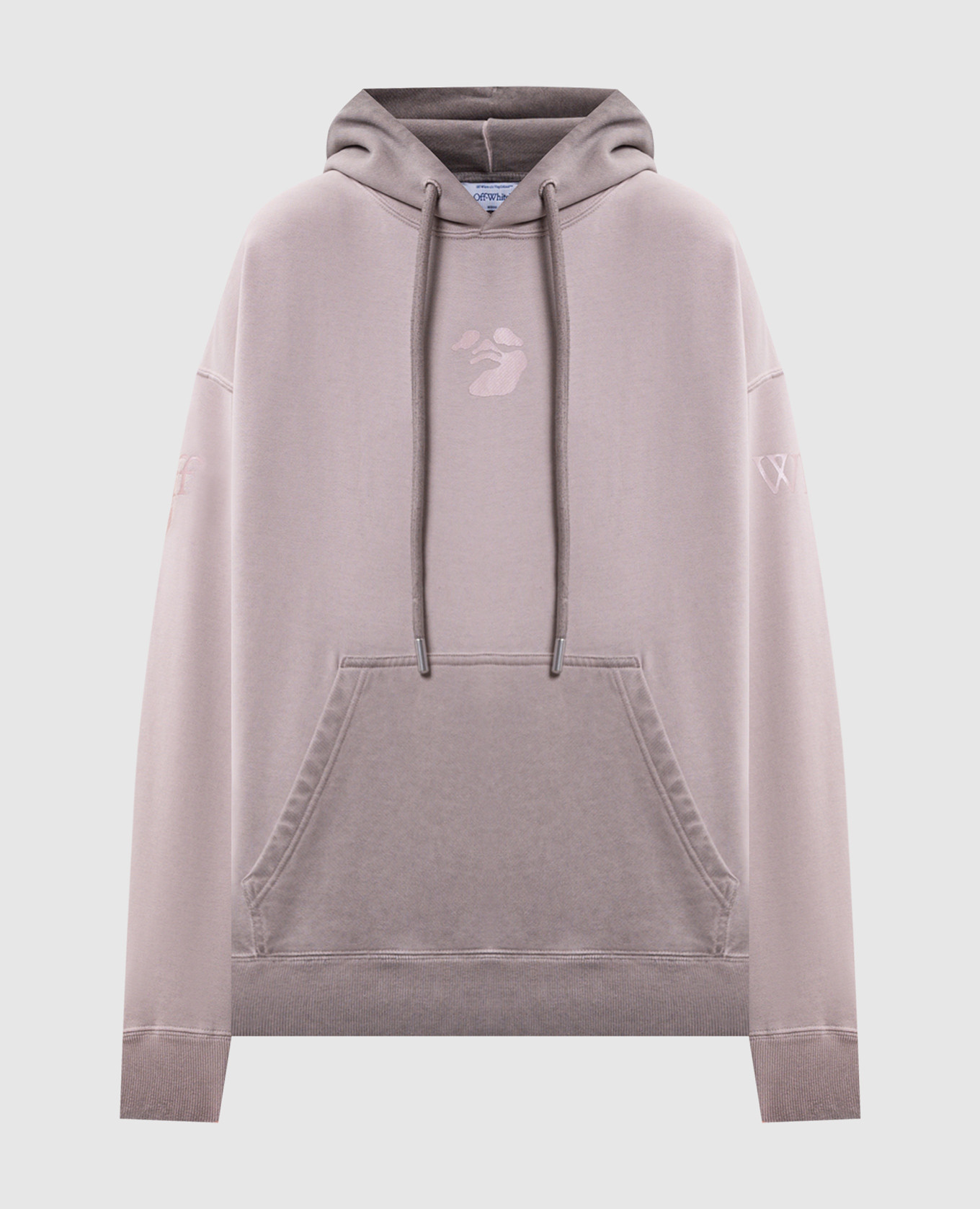 Pink hoodie with branded print Off-White