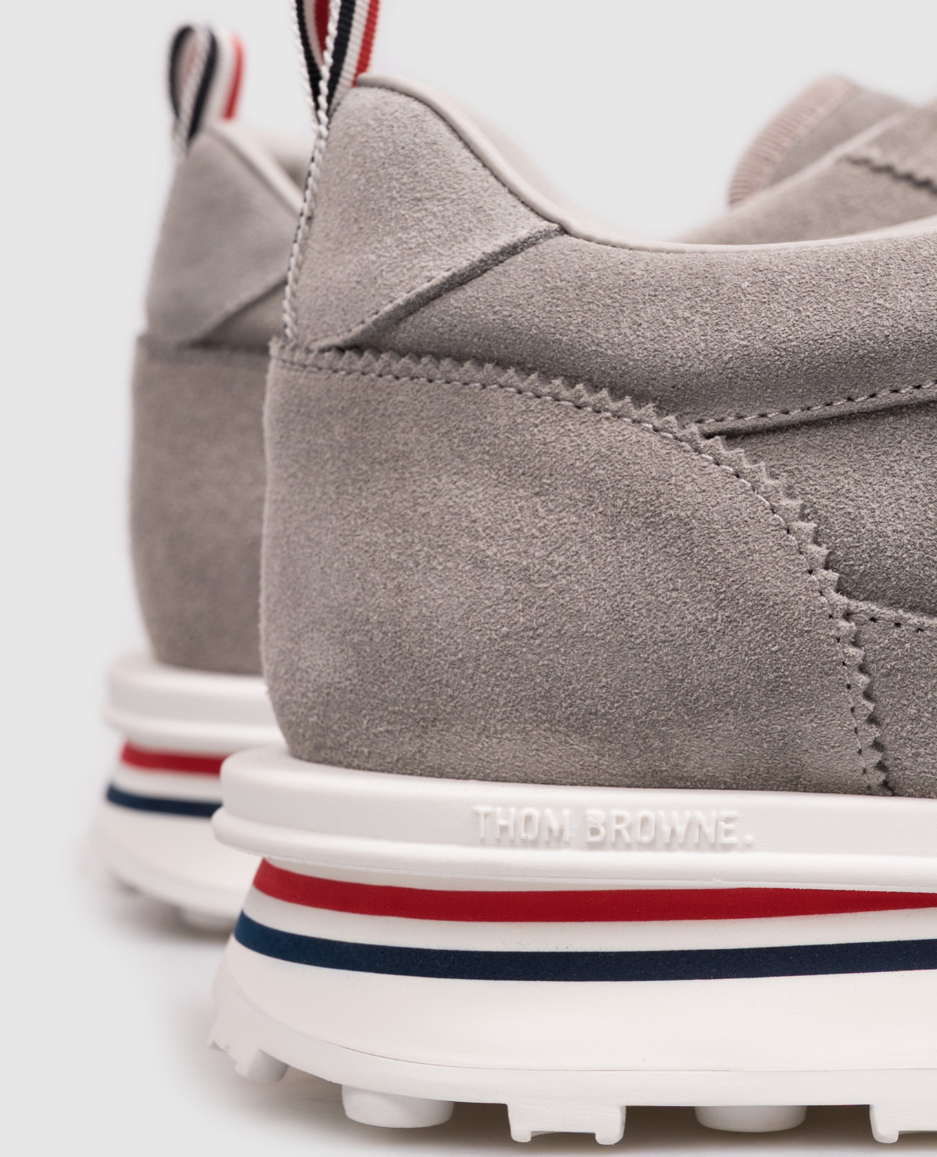 

Gray suede sneakers Thom Browne, Grey