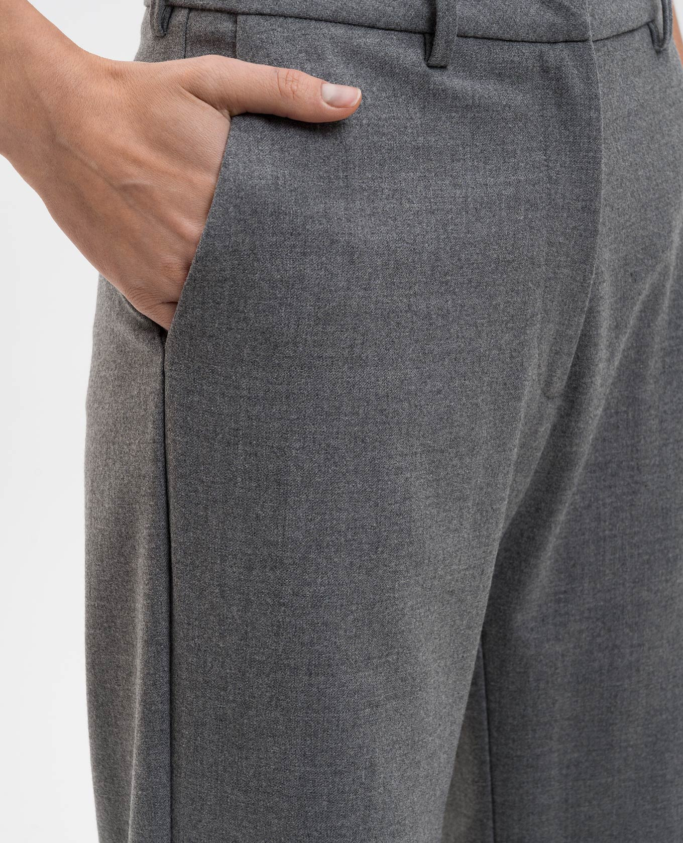 

Gray wool flared pants Ballantyne, Grey