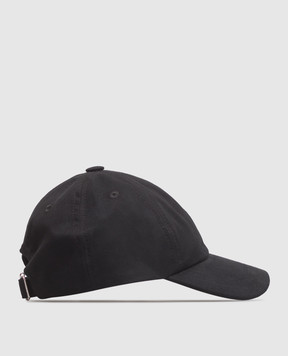 Ami Paris Children's black cap with embroidery KCP288AW0041