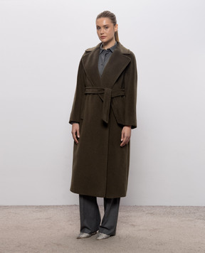 Max Mara Weekend TEMPERA khaki alpaca wool coat WKDTEMPERA