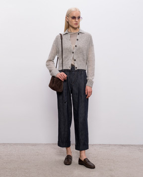 Brunello Cucinelli Gray wool cardigan MBG775516P