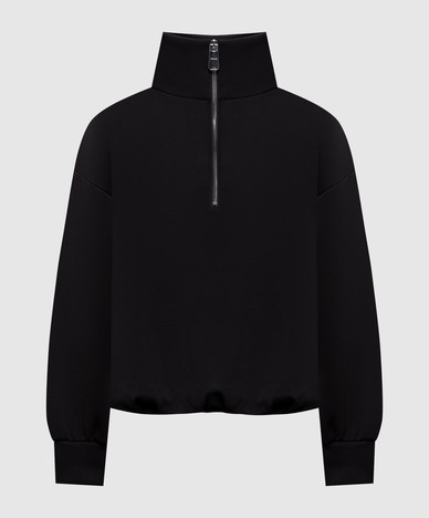 Black sweatshirt with zipper