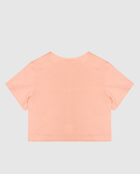 Dolce&Gabbana Children's pink T-shirt with logo L5JTQGG7PWI26