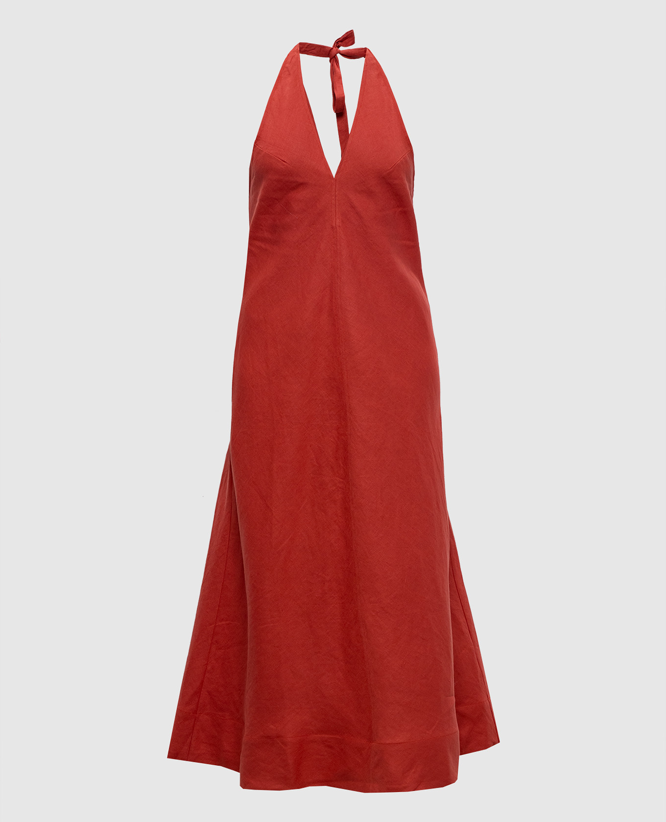 Amara linen dress with open back Faithfull
