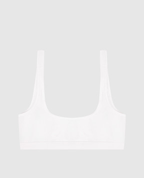 Maison Margiela MM6 White top with logo patch MKRK40010