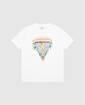 Casablanca Innocence Triangle Kids White T-Shirt KSP26JTS03801EXBC