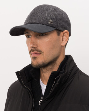 Stefano Ricci Gray combination cap MCV63SB05EWC003V