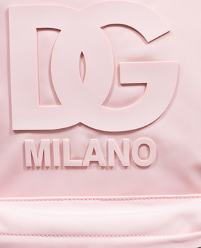 Dolce&Gabbana Children's pink backpack with DG monogram EM0074A0567