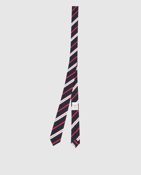 Thom Browne Blue striped silk tie MNL001A07182