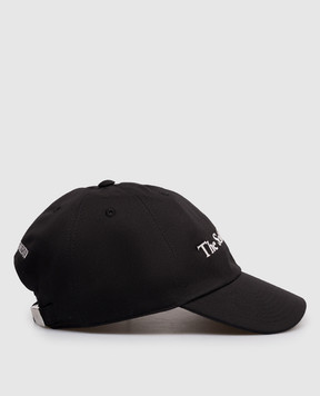 Ann Demeulemeester Black cap with embroidered inscription B0014153FA709