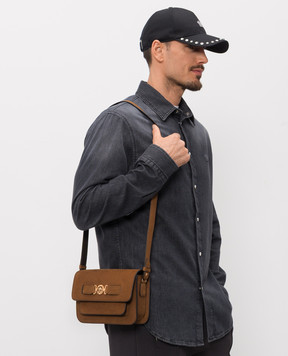 Versace Brown nubuck bag with Medusa emblem 10160591A16661