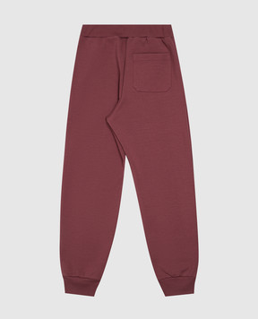 Balmain Children's burgundy joggers BZ6I60Z3728610